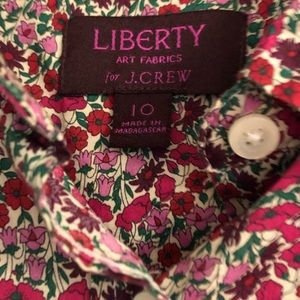 Liberty of London for J.Crew button shirt.  100% Cotton. Bust size approx 34-36